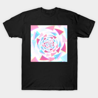 Tunnel Swirl Pastel Arrow Pattern T-Shirt